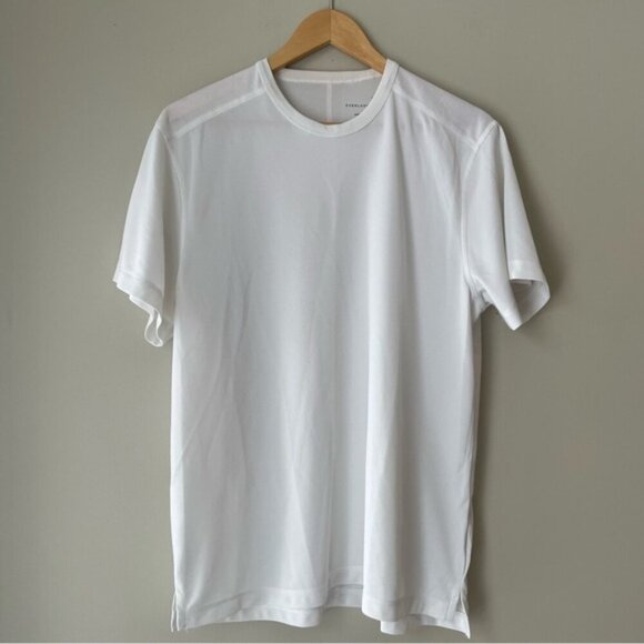 EVERLANE UNIFORM White Mesh T-Shirt Size L - Picture 1 of 6